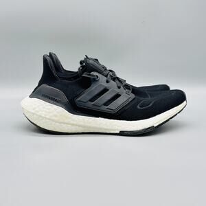 Adidas Shoes Womens 7 Black Knit Ultraboost Road Running Athletic Sneakers